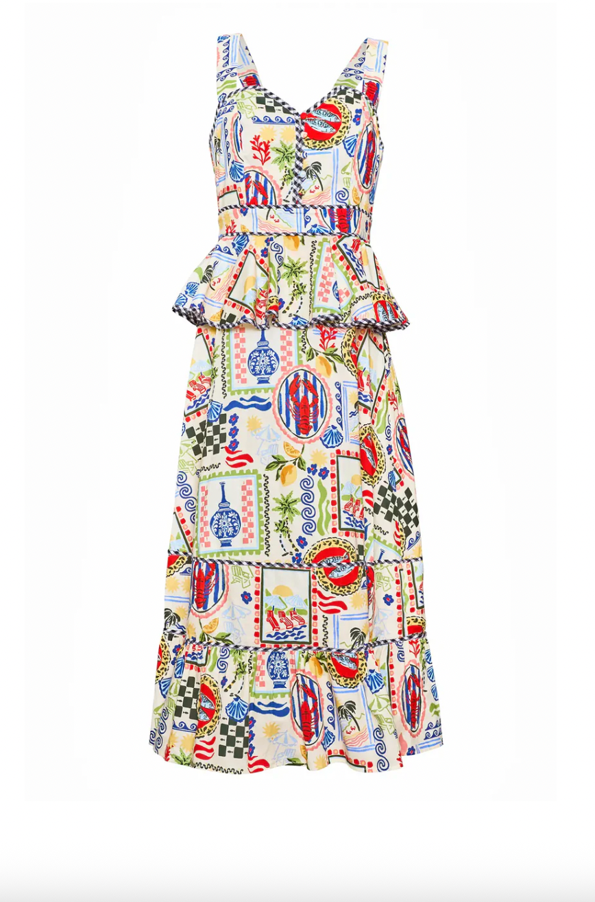 Hunter Bell Lacey Dress in Coastal Conversations