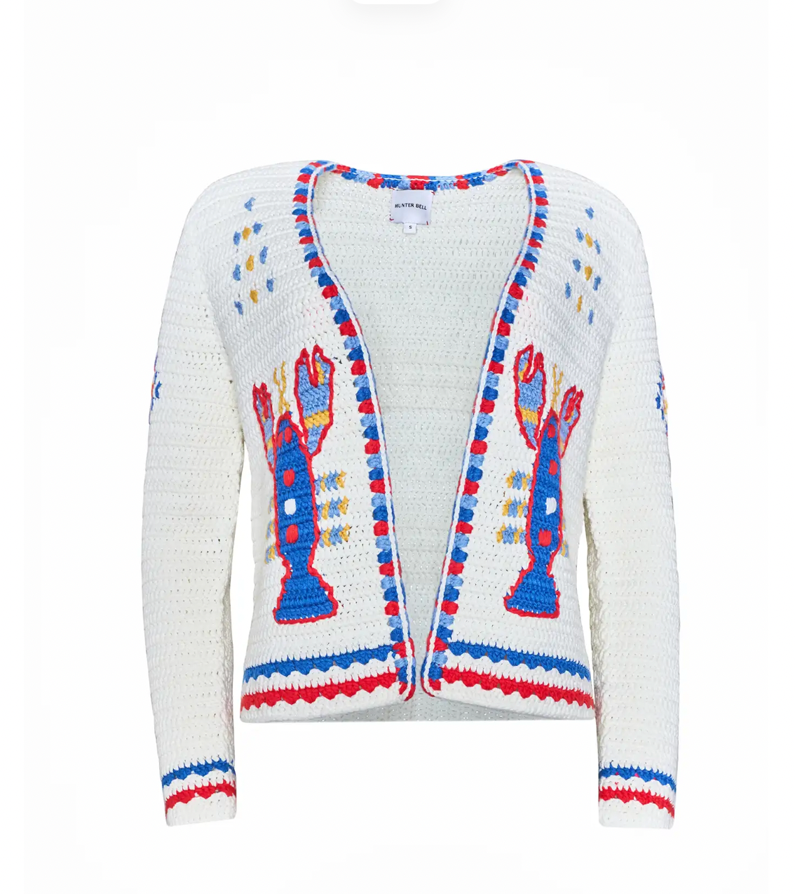 Hunter Bell Callen Cardigan in Lobster Multi