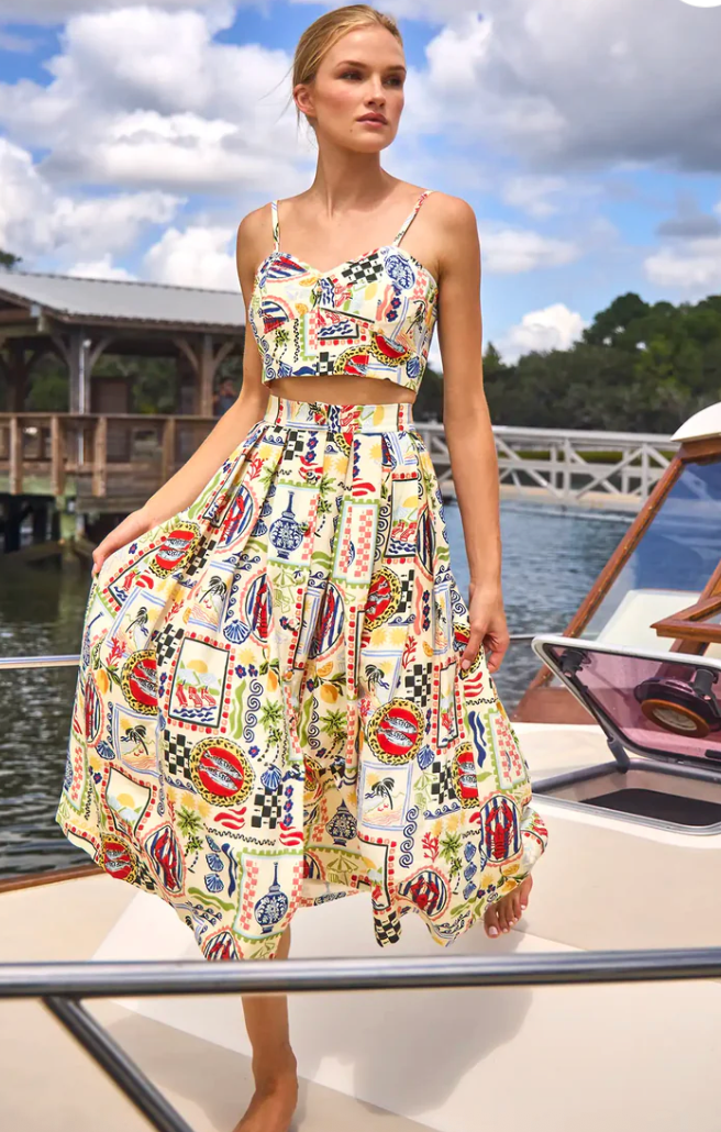 Hunter Bell Brookie Top in Coastal Conversations