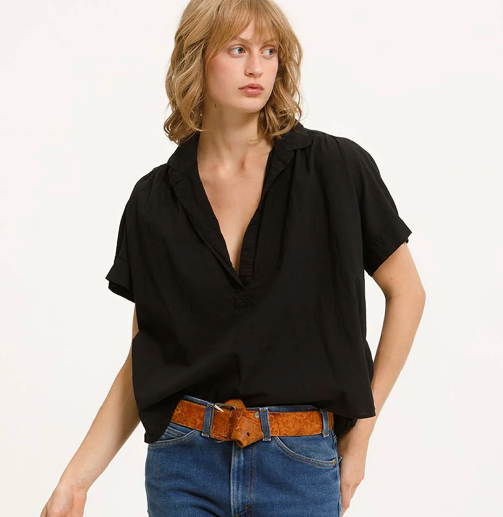 Cali Dreaming Motley Top in Black