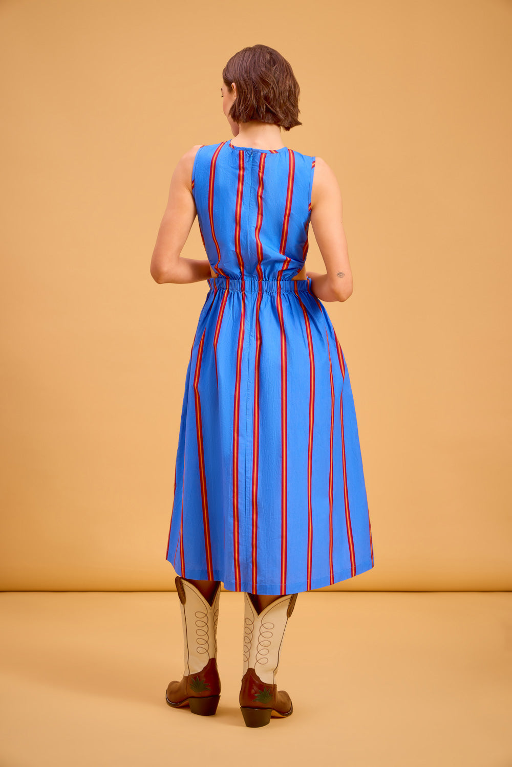 Betsy Dress, Ledger Stripe