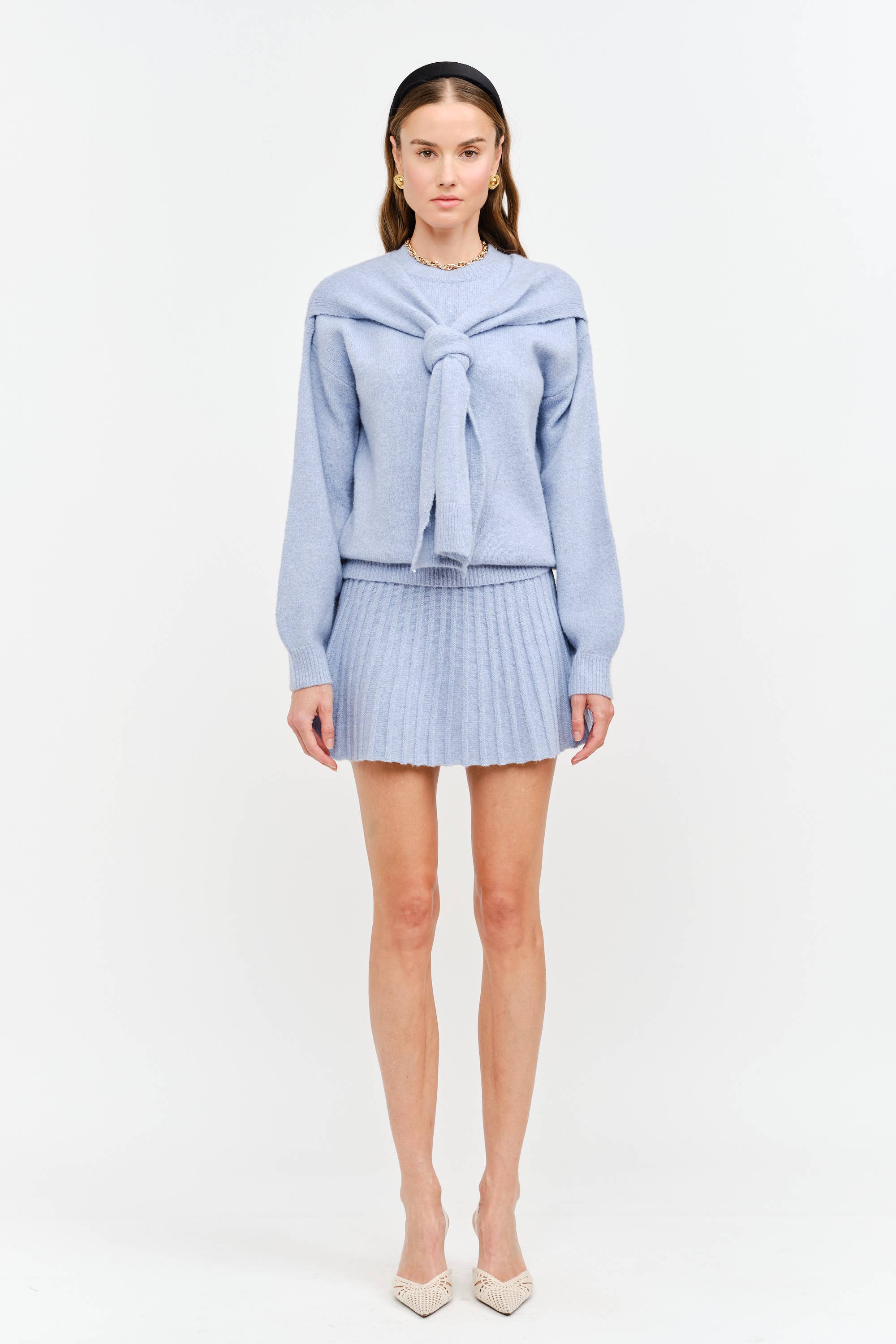 Annie Dusty Blue Sweater