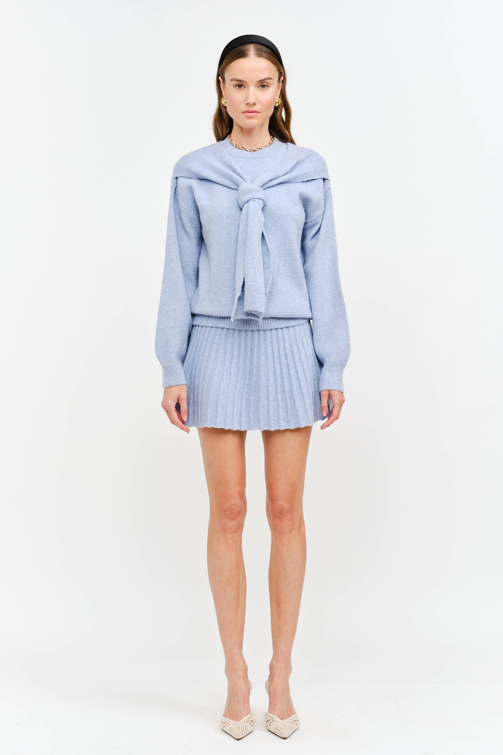 Annie Blue Knit Skirt