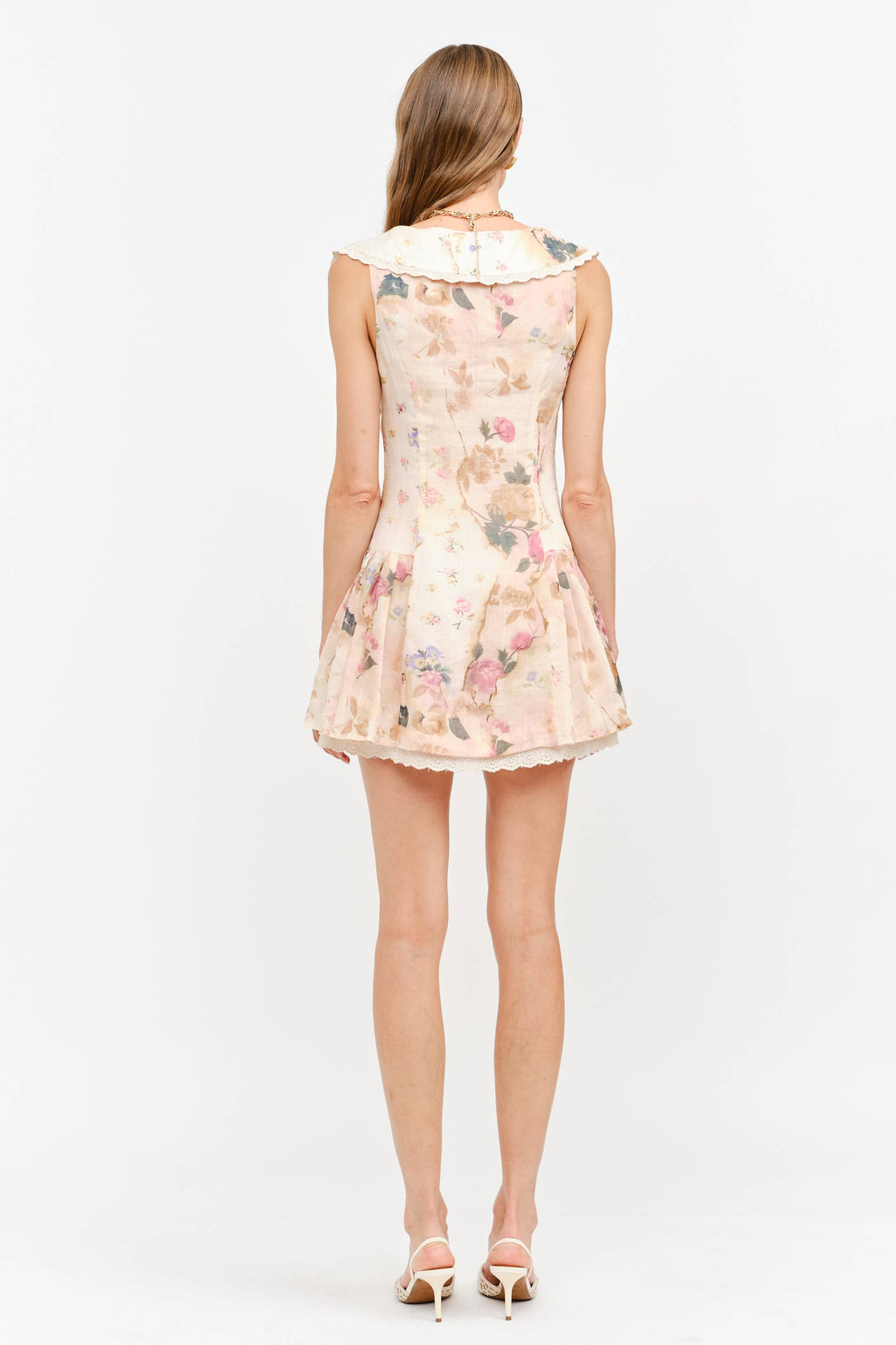 Sloan Dress in Natural Multi Floral