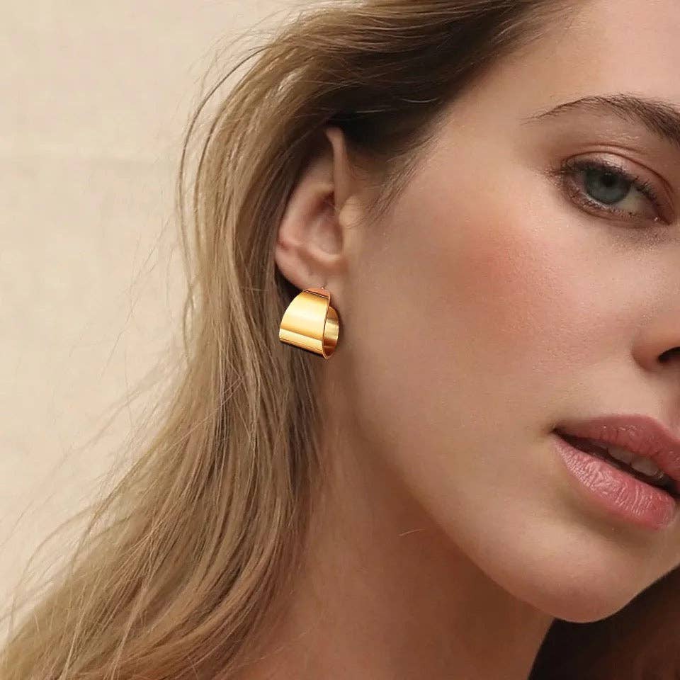 Crosby Gold Hoop Earrings