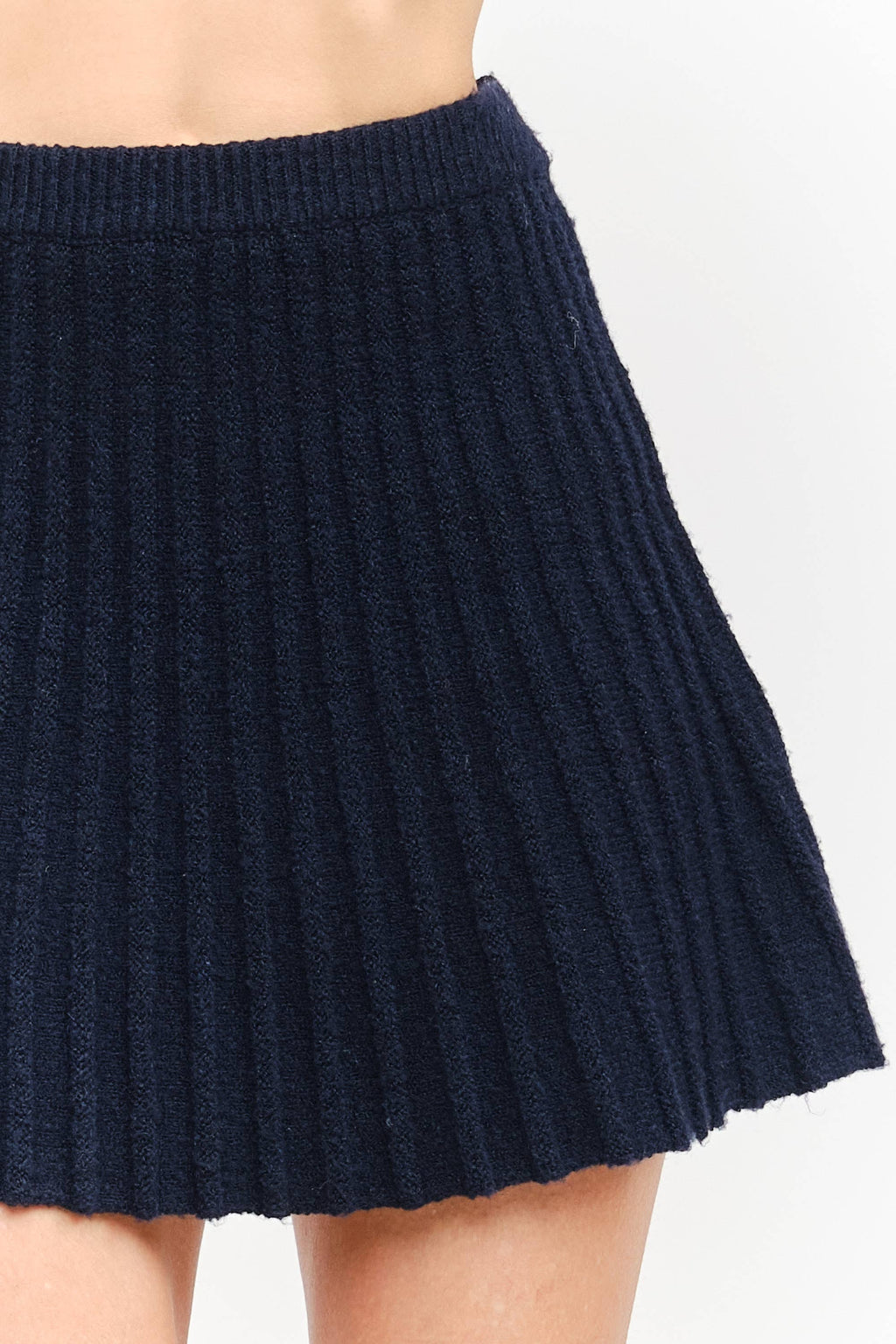 Annie Navy Knit Skirt