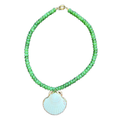 Shell Candy Necklace in Mangrove Green