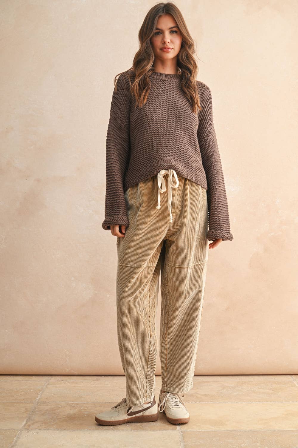 Betty Cotton Sweater in Chocolate