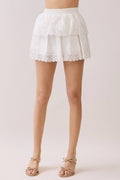 Laurie Mini Skirt in White