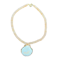Shell Candy Necklace Manatee Grey