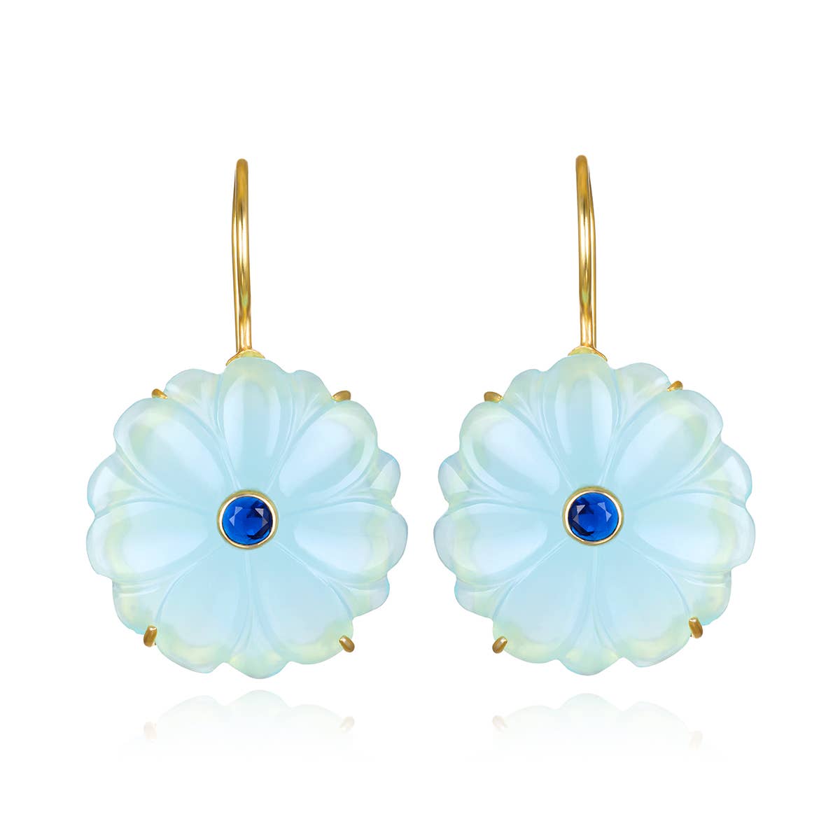 Magnolia Earring in Blueberry