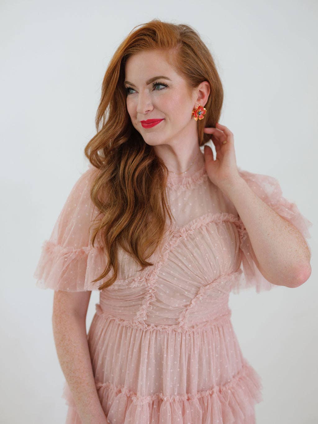 The Pink Reef Small Brown Leather Jewel Box Earring