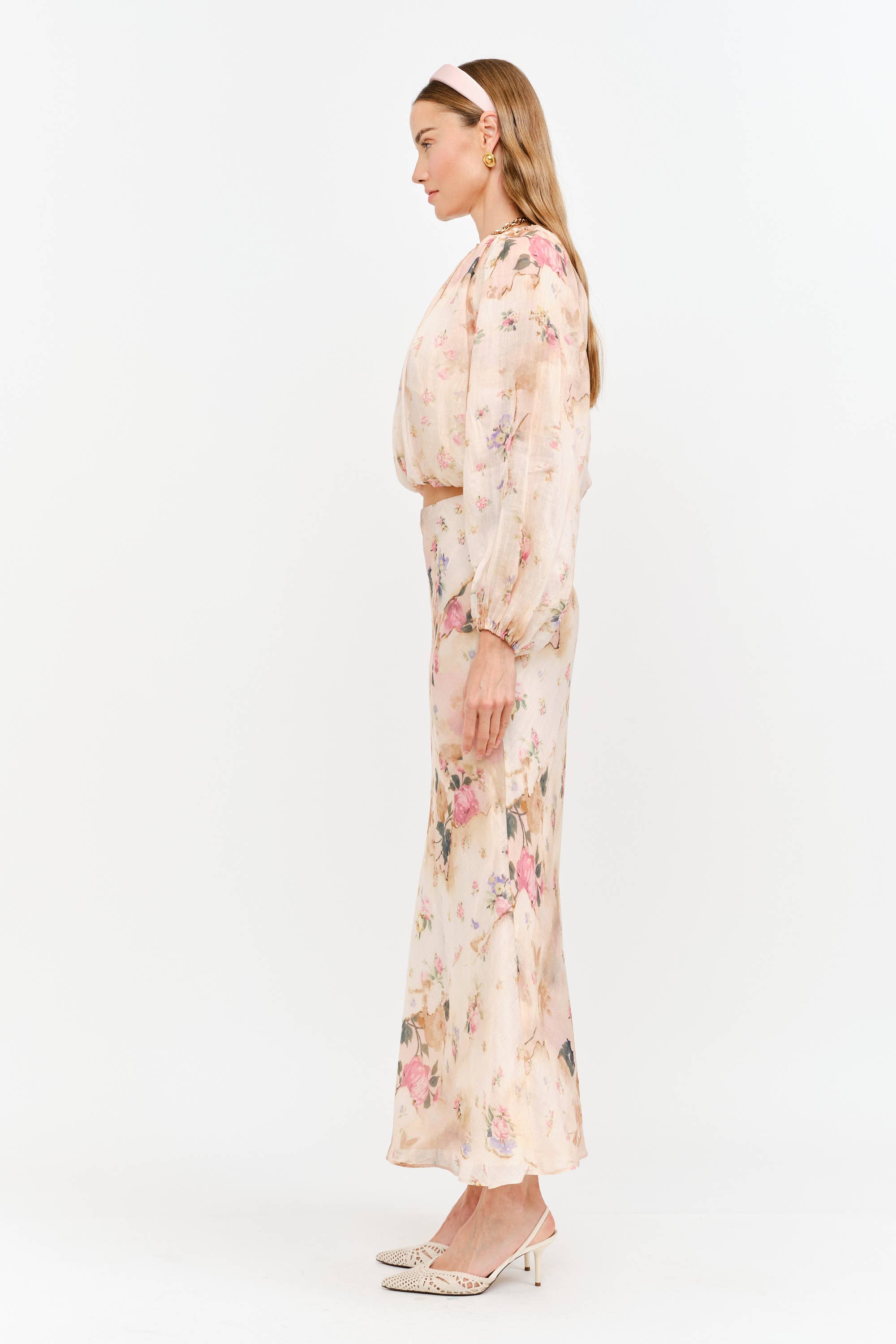 Sloan Blouse in Natural Multi