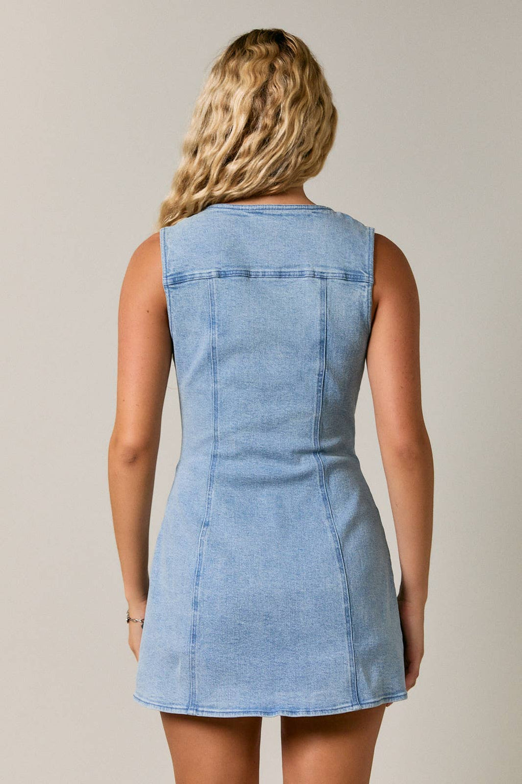 Nora Skort Denim Romper