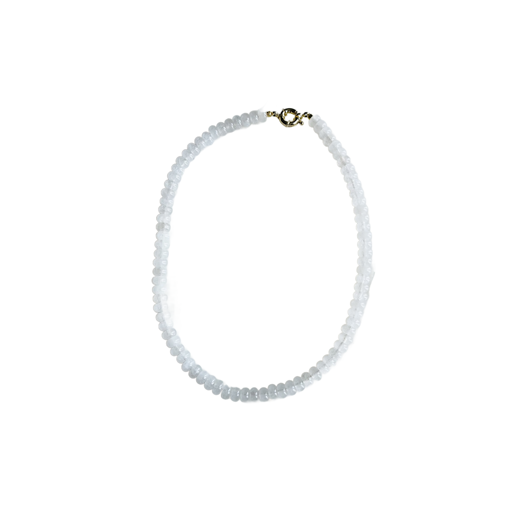 White Jade Candy Stone Necklace