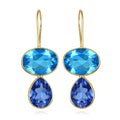 Valencia Teardrop Earring in Blueberry Gold