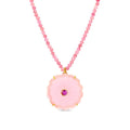 Magnolia Necklace in Strawberry Pink