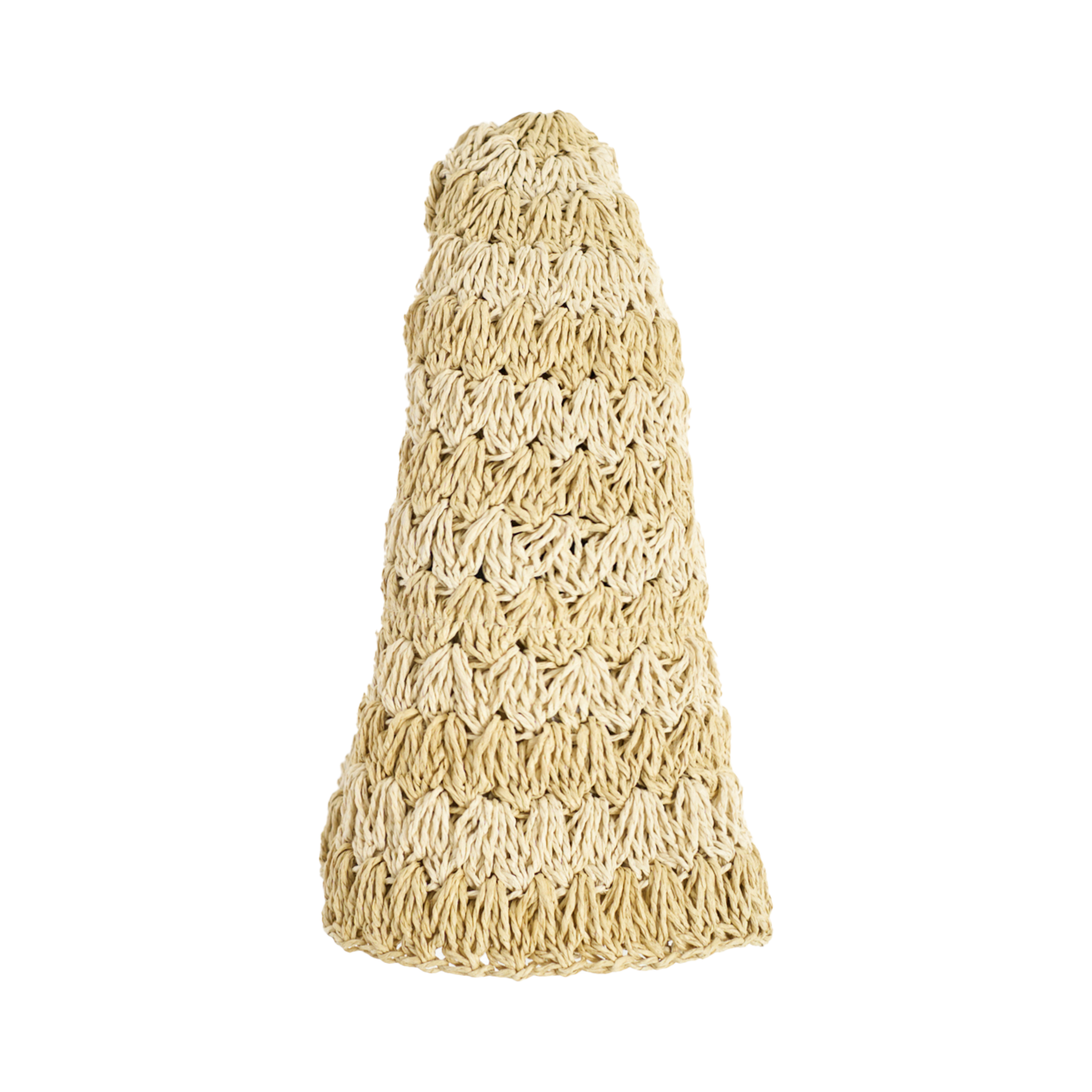 Packable Straw Hat in Taupe