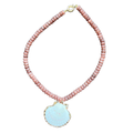 Shell Candy Necklace in Cocoa Brown