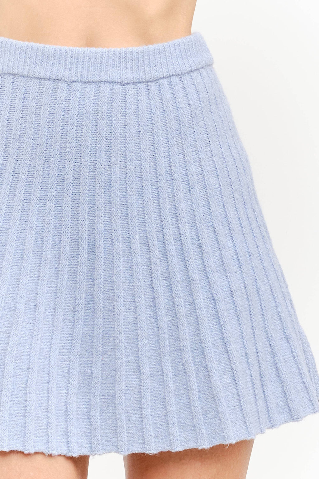 Annie Blue Knit Skirt