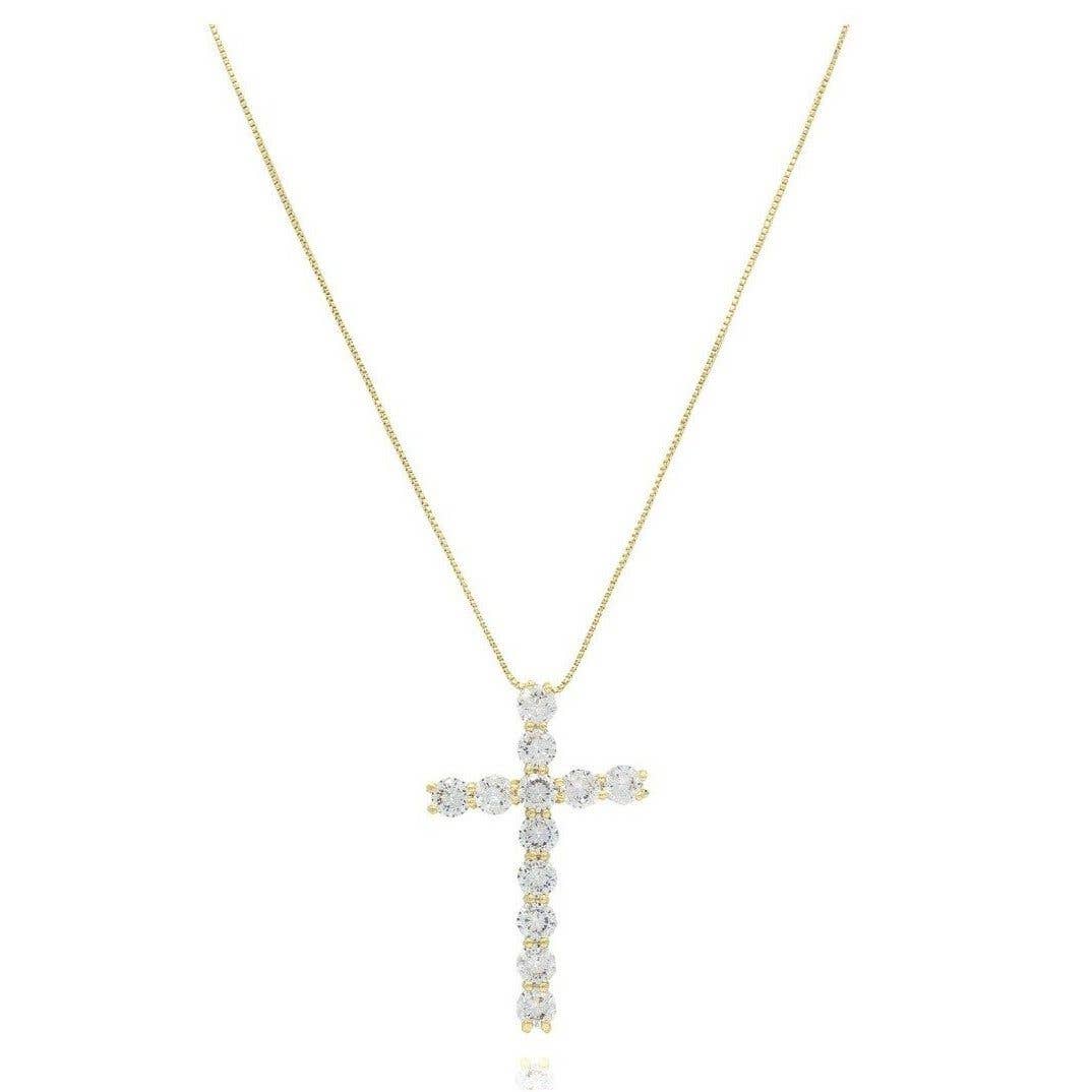 Mother Mary Cross Necklace