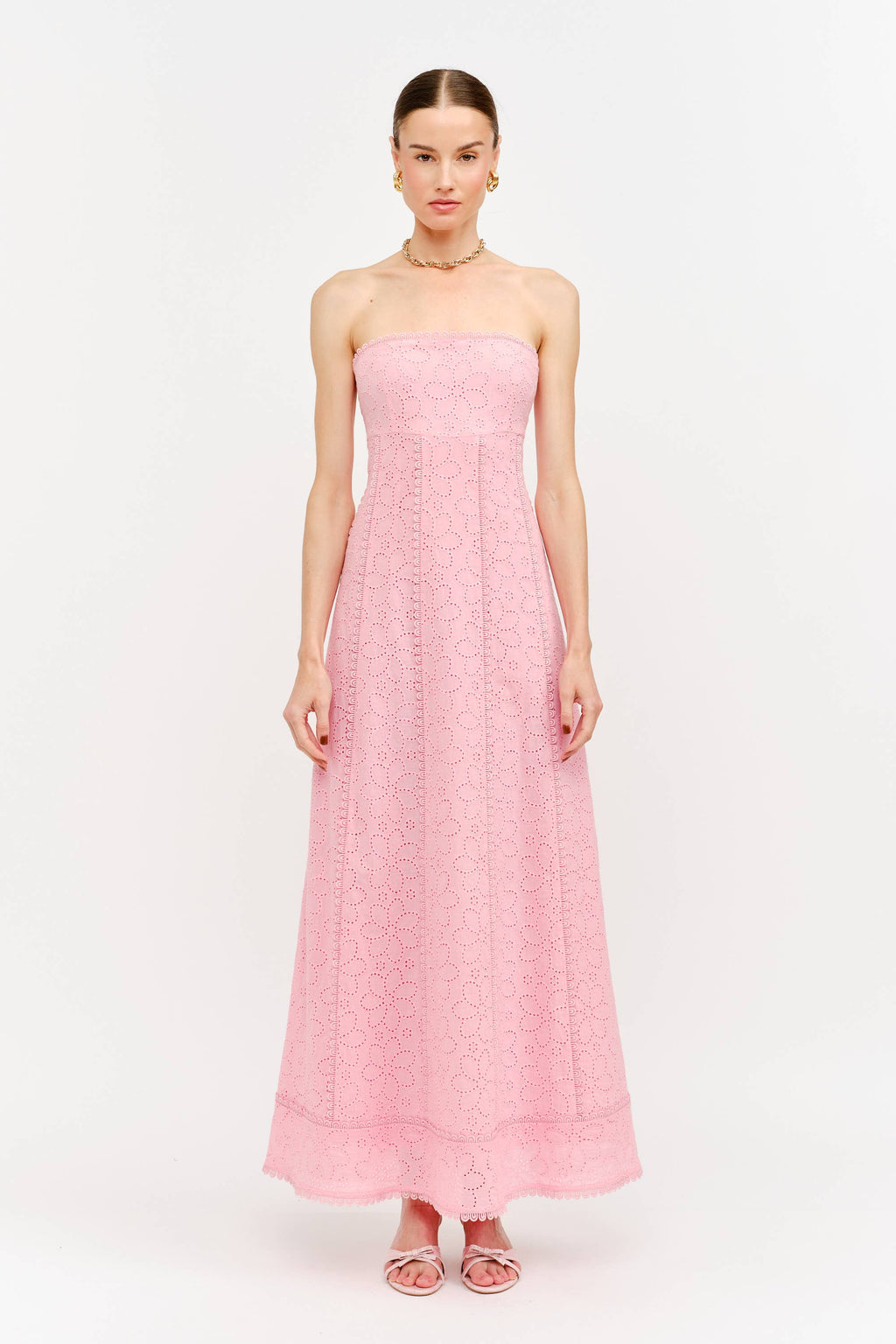 Lottie Dress in Light Pink Floral