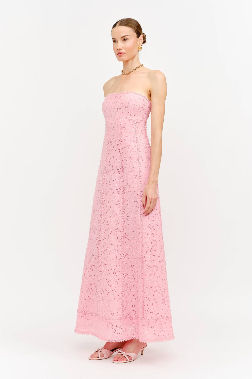 Lottie Dress in Light Pink Floral