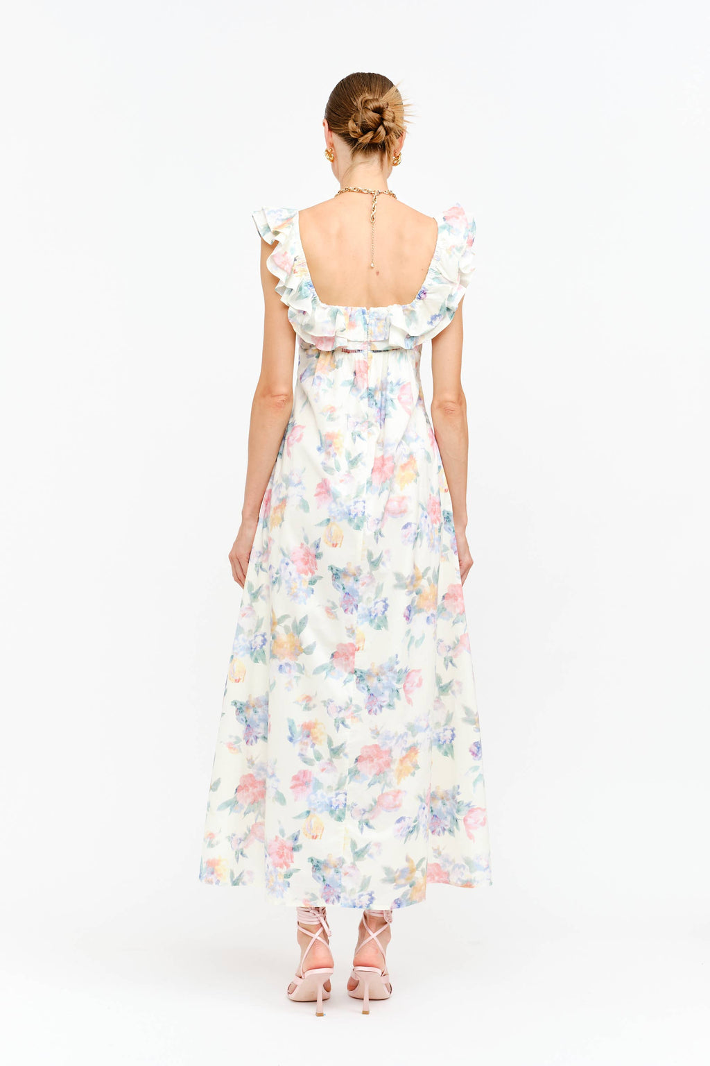 Eleanor Dress in Pink Floral