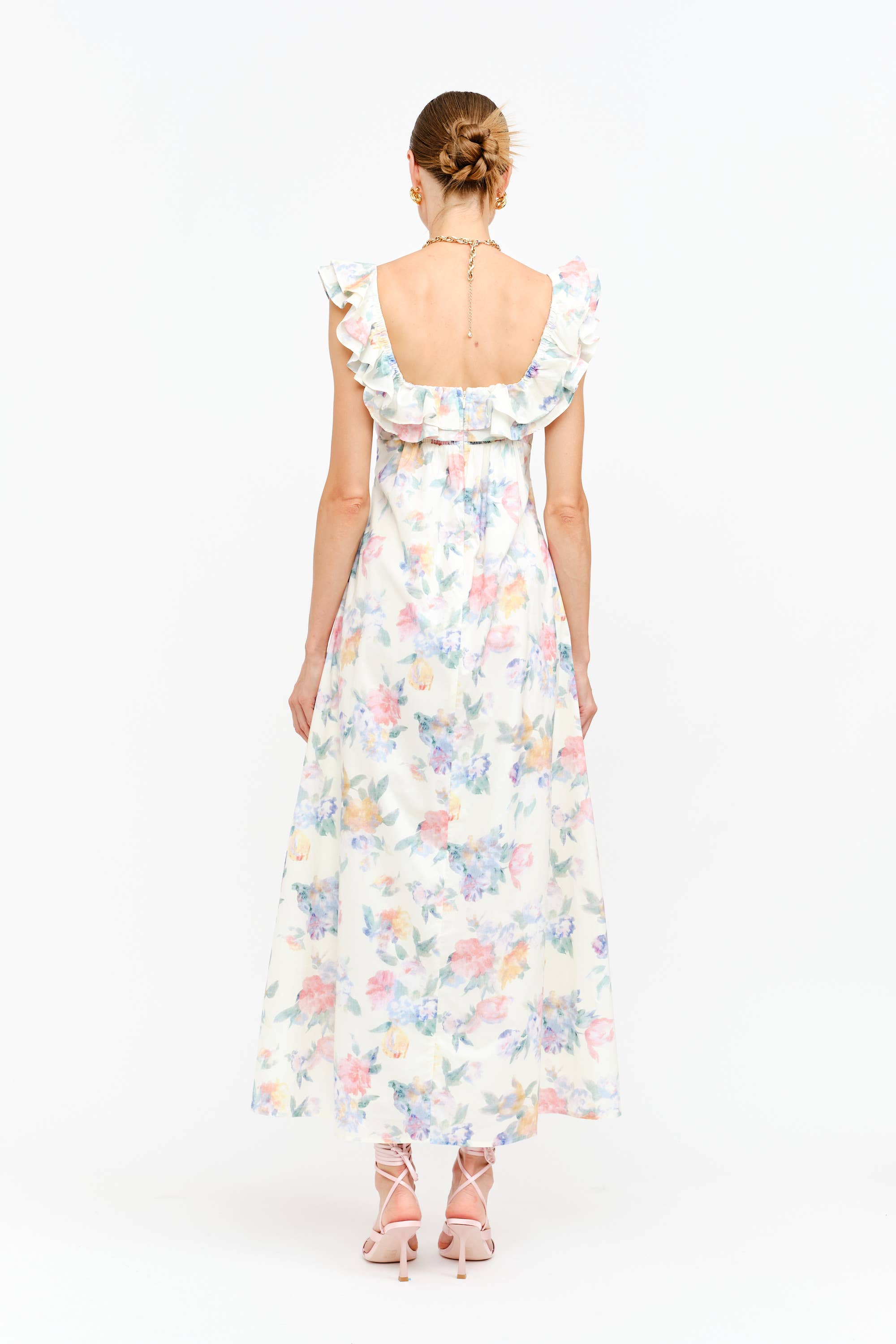 Eleanor Dress in Pink Floral