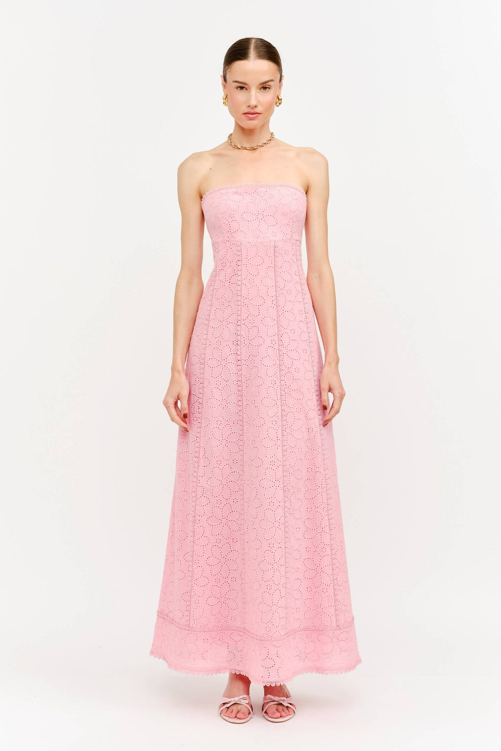 Lottie Dress in Light Pink Floral
