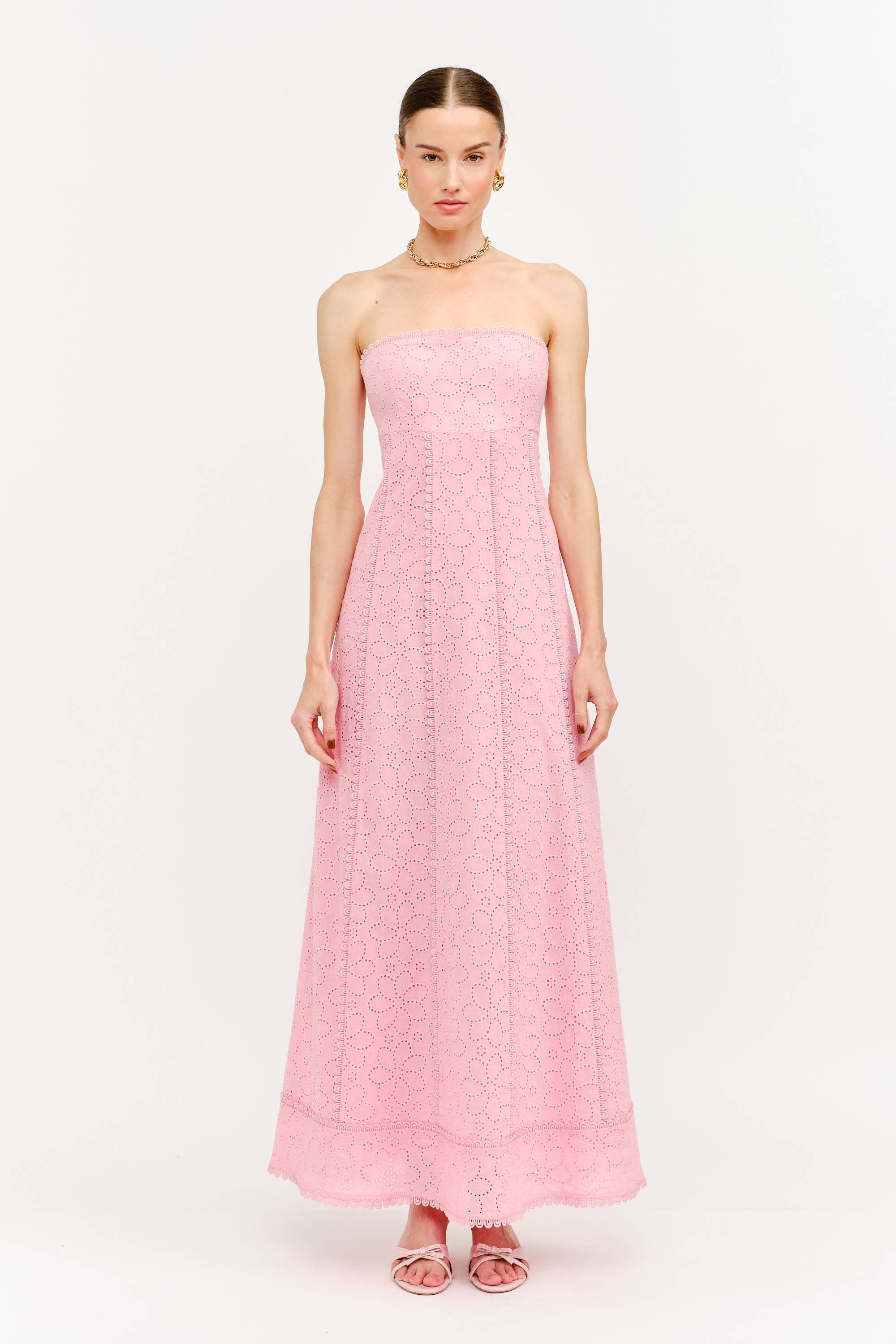 Lottie Dress in Light Pink Floral