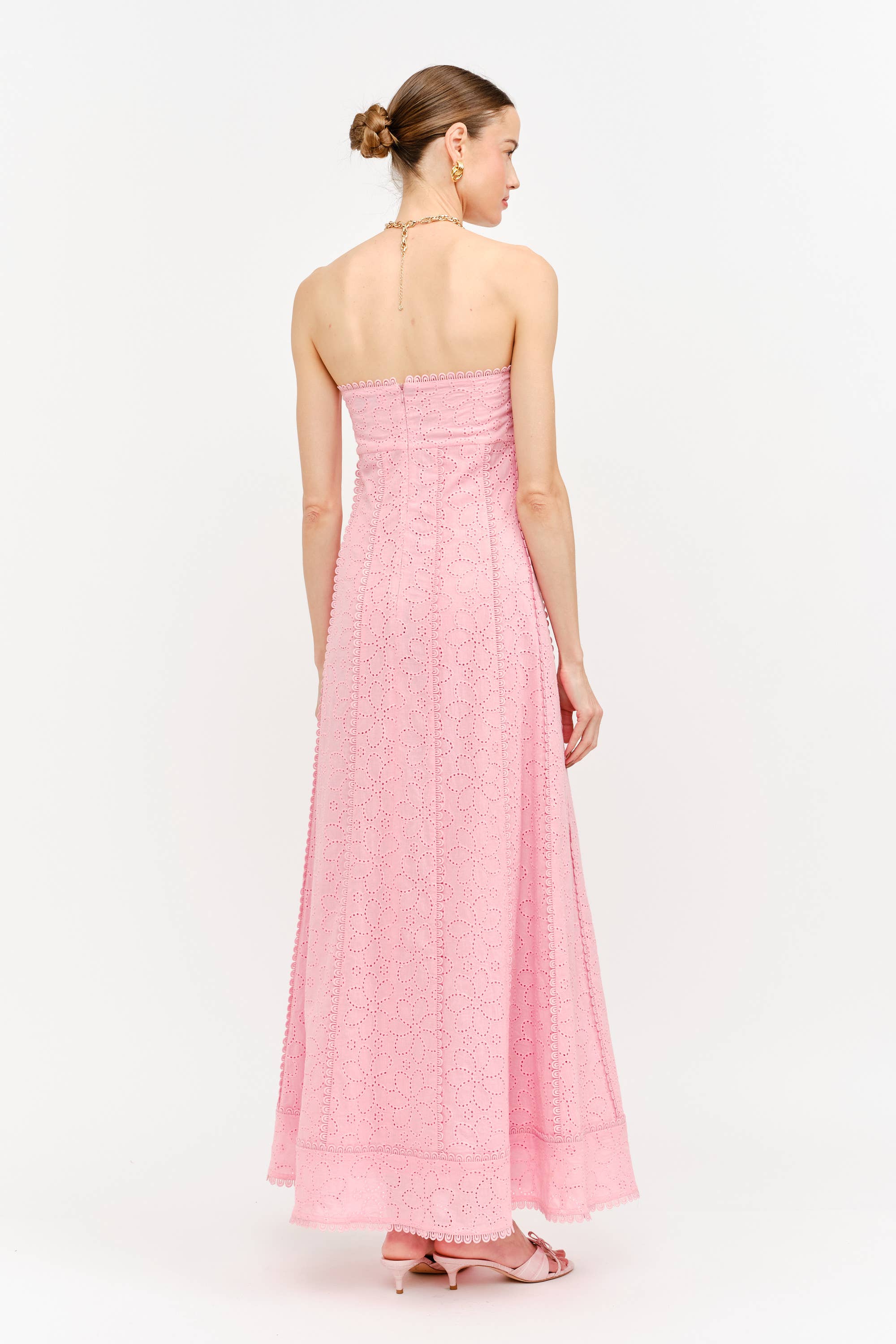 Lottie Dress in Light Pink Floral