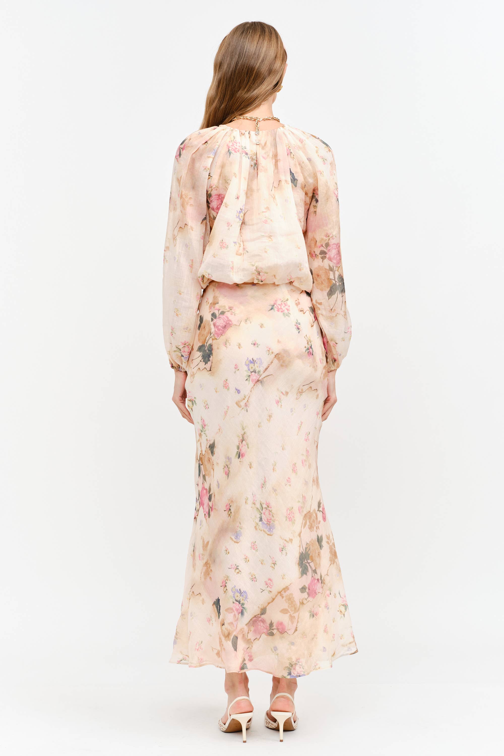 Sloan Blouse in Natural Multi