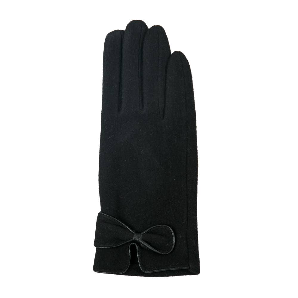 Black Bow Gloves