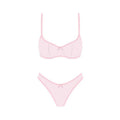 Seaside Picnic Bikini Set in Pink Gingham