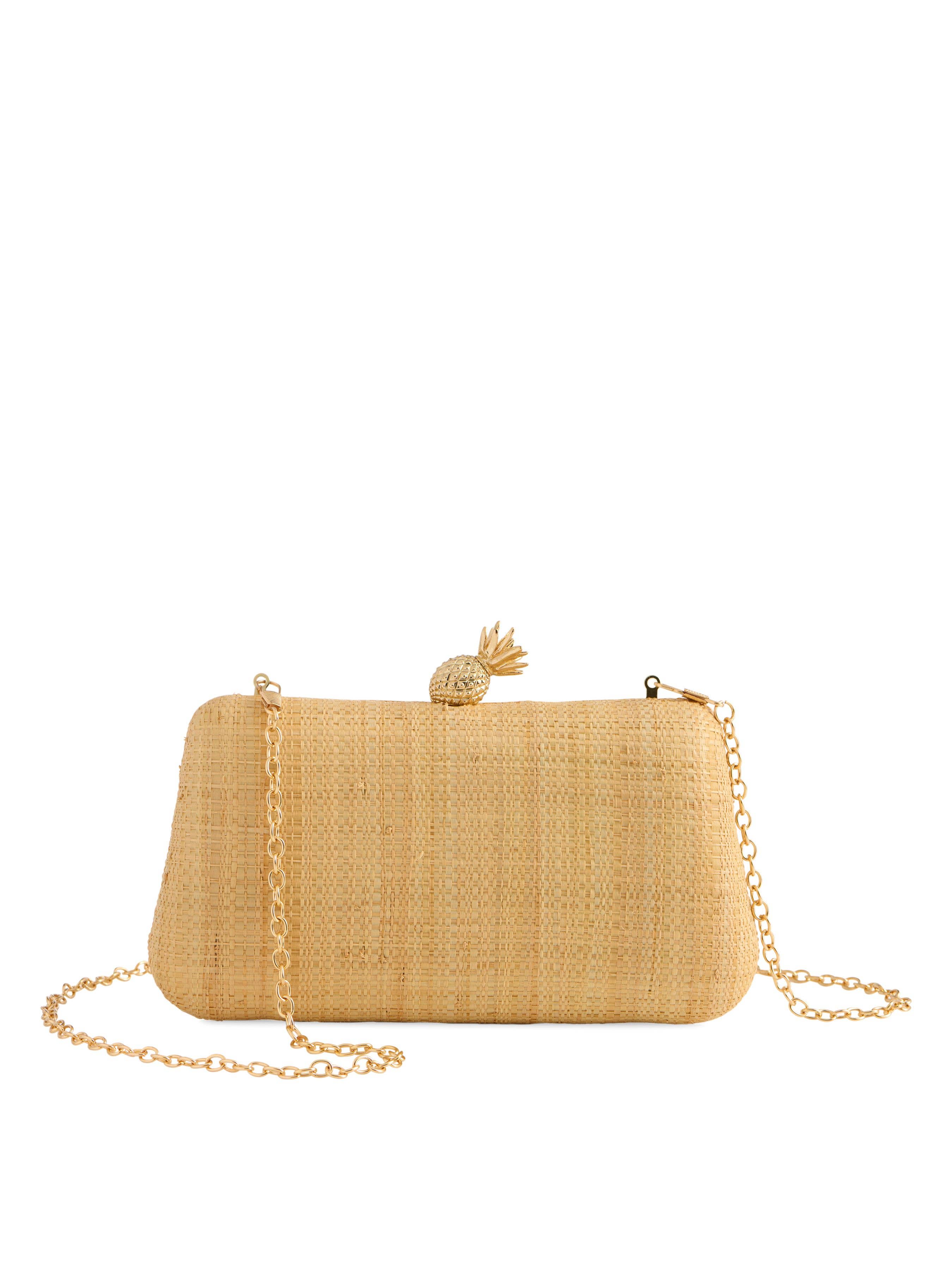 Gigi Clutch with Gold Pineapple