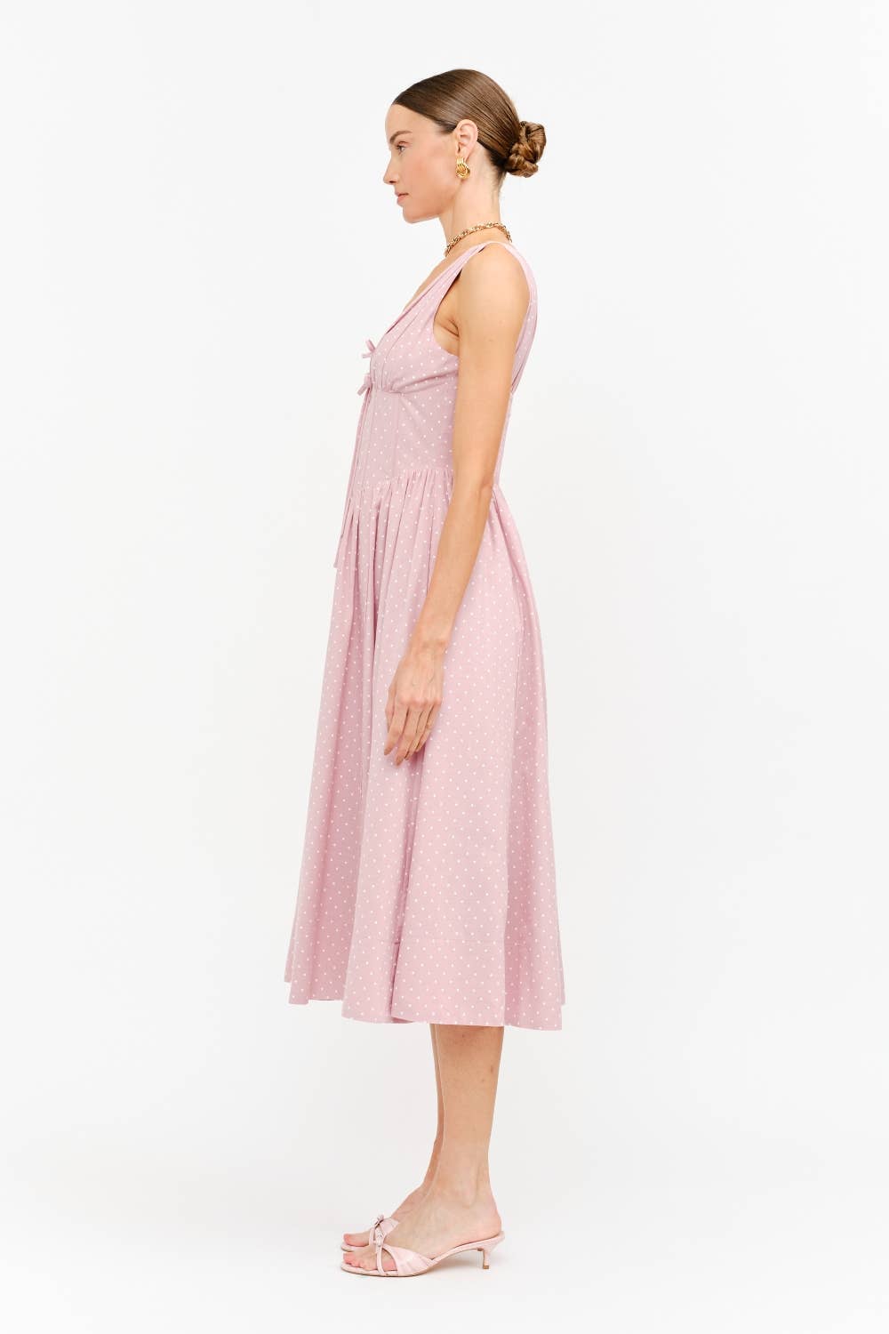 Holly Pink Dot Dress