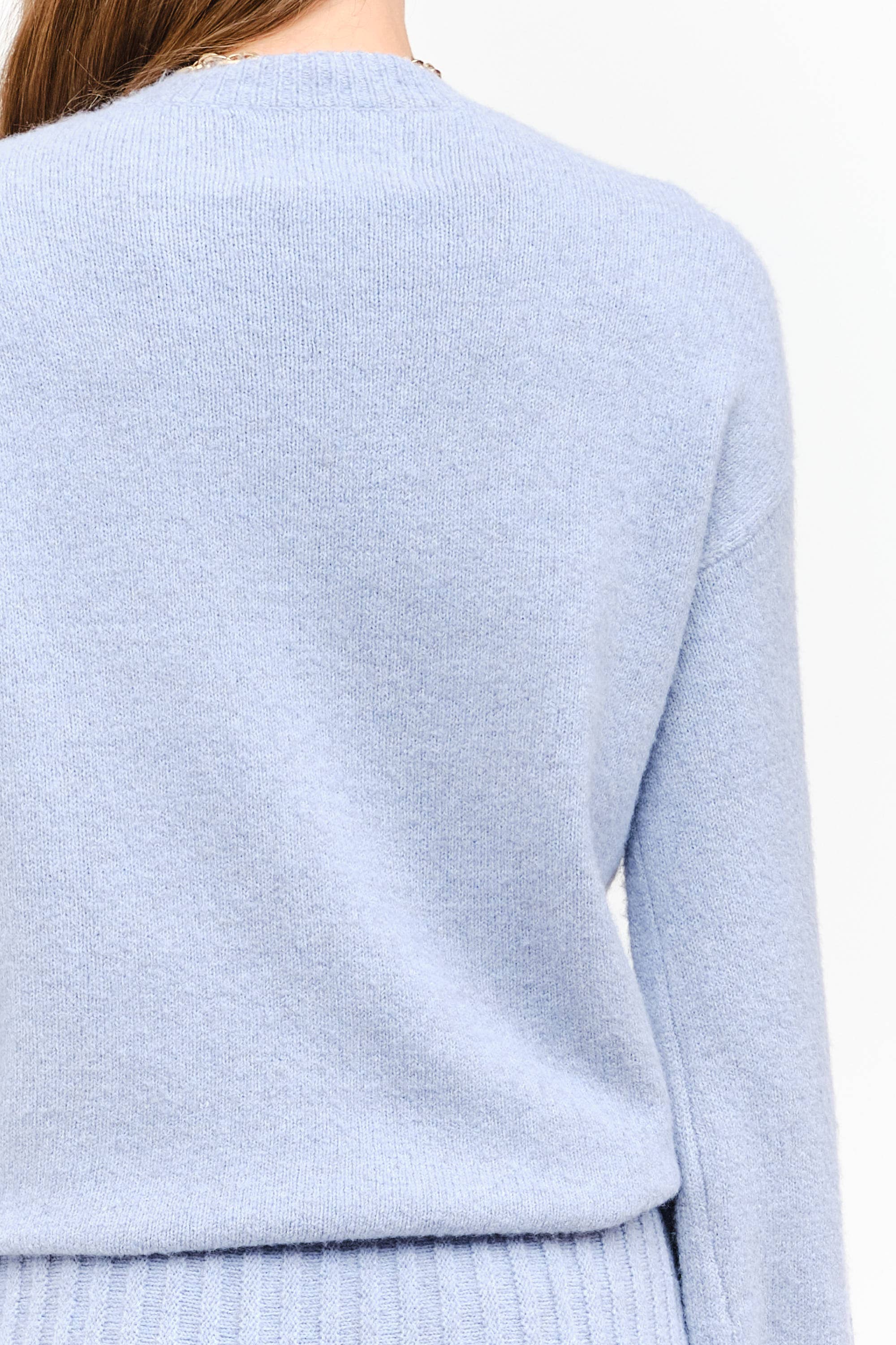 Annie Dusty Blue Sweater