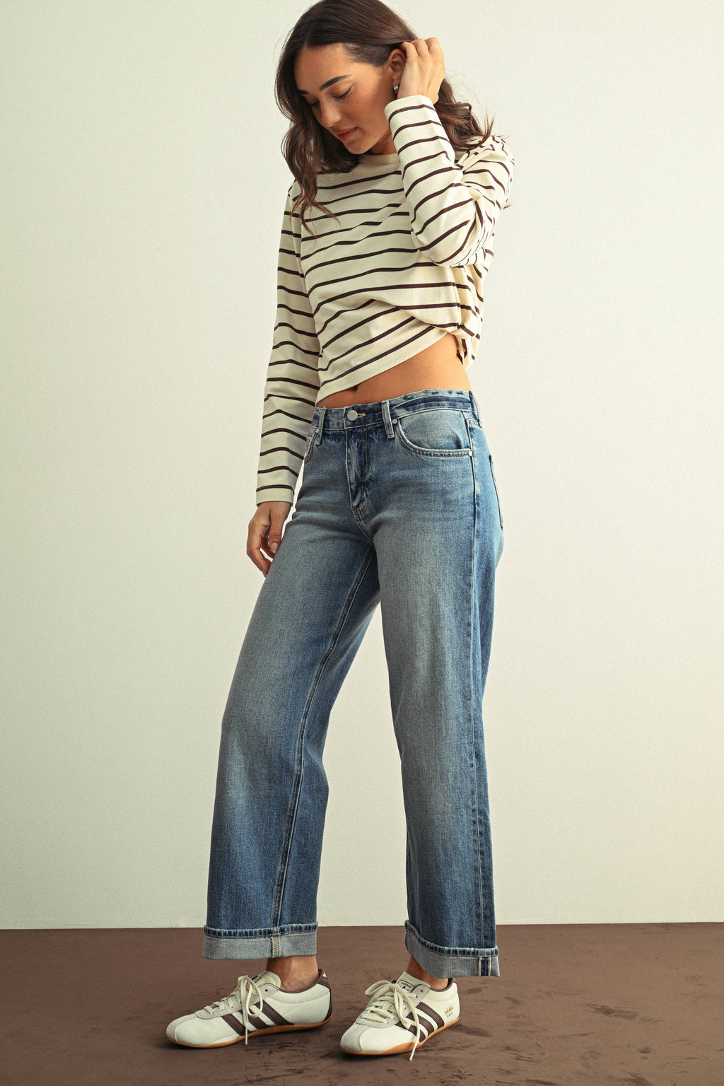 Jessica Straight Leg Denim in Medium Wash