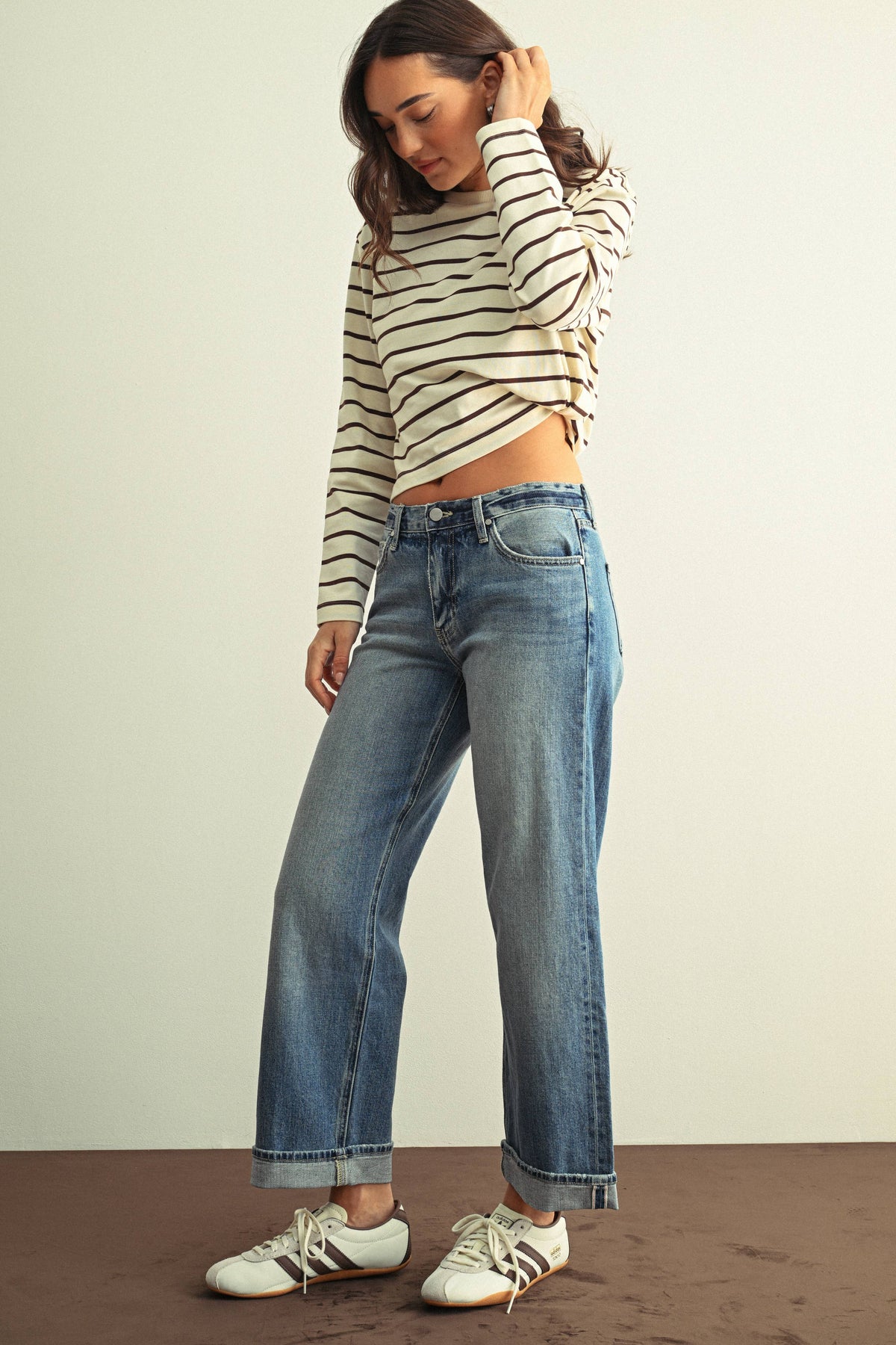 Jessica Straight Leg Denim in Medium Wash