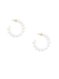 Sadie Mini Pearl Hoop Earrings