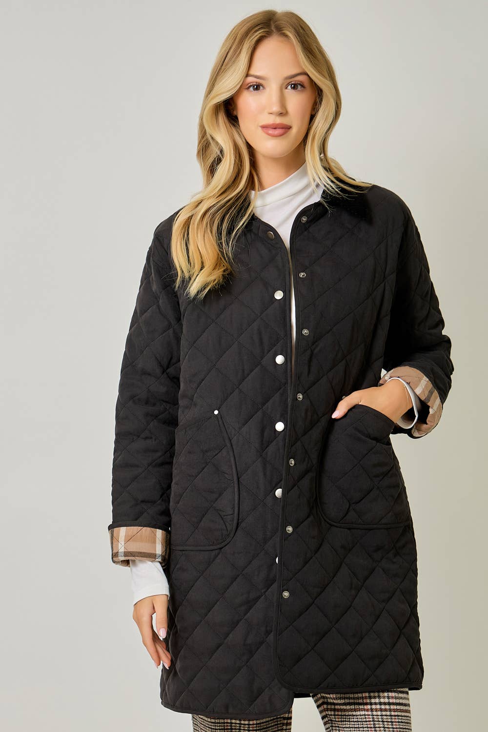 Maddie Quilted Jacket in Black