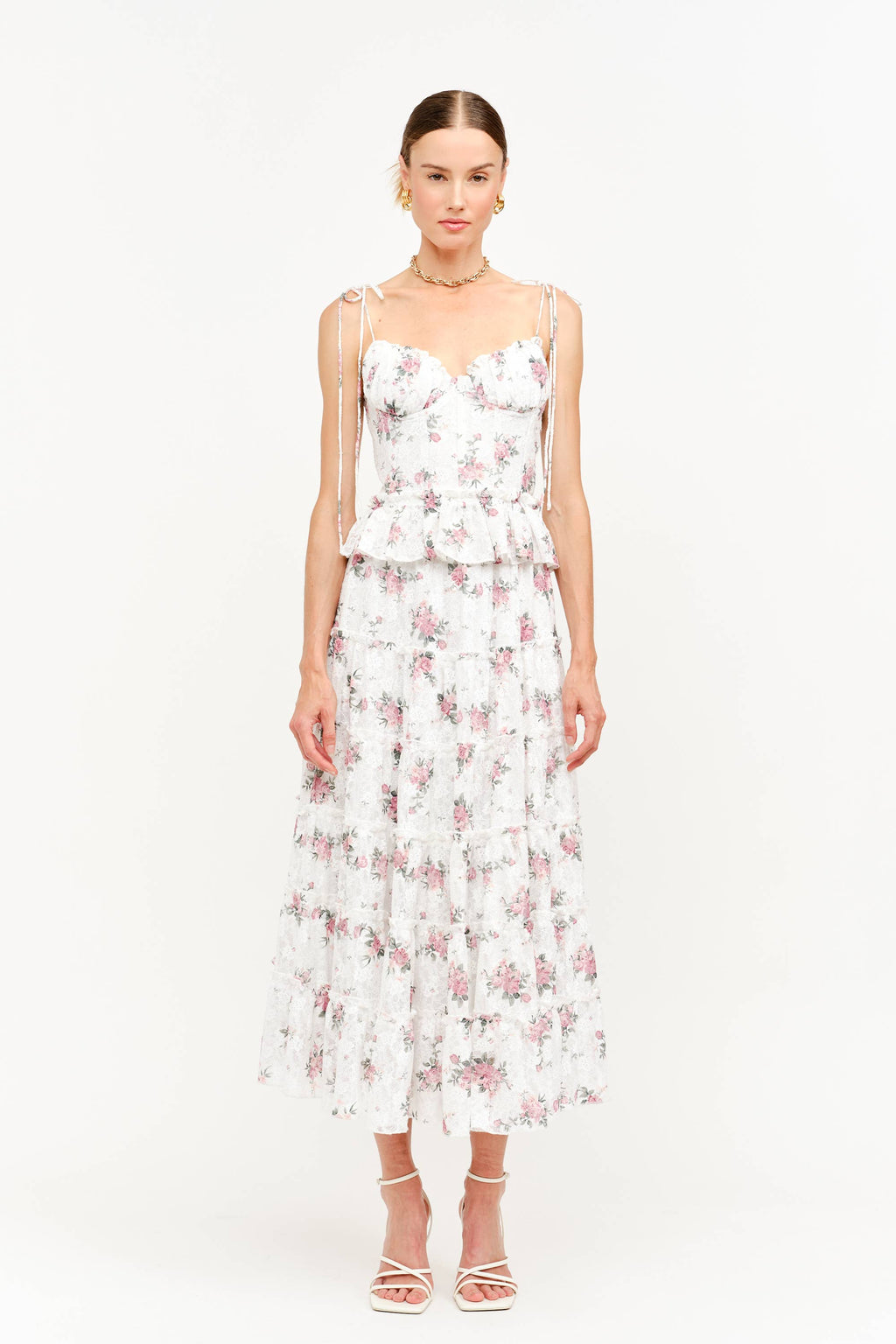 Jo Jo Floral Top with Ties