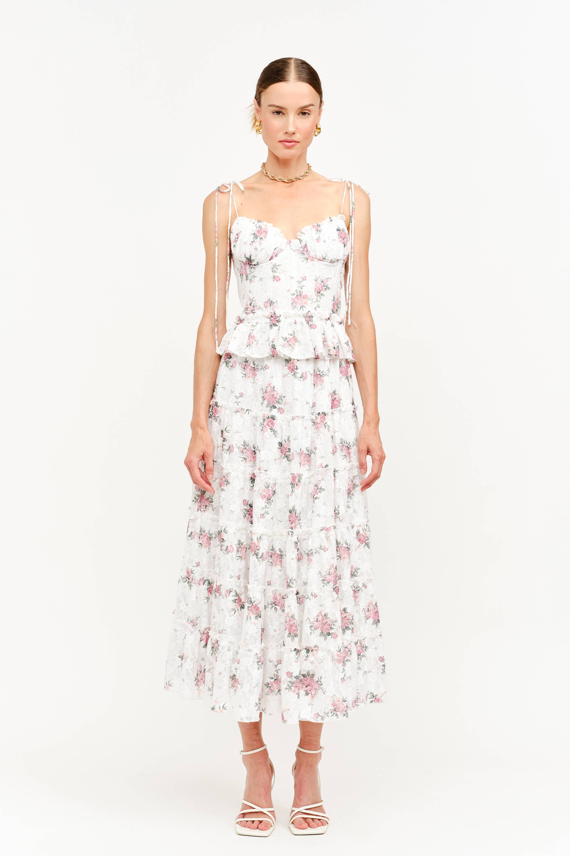 Jo Jo Floral Top with Ties