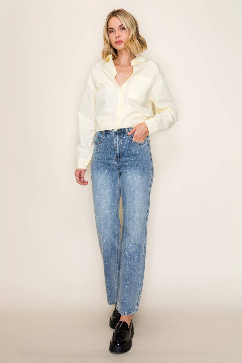 Dolly Blue Jean in Sparkle