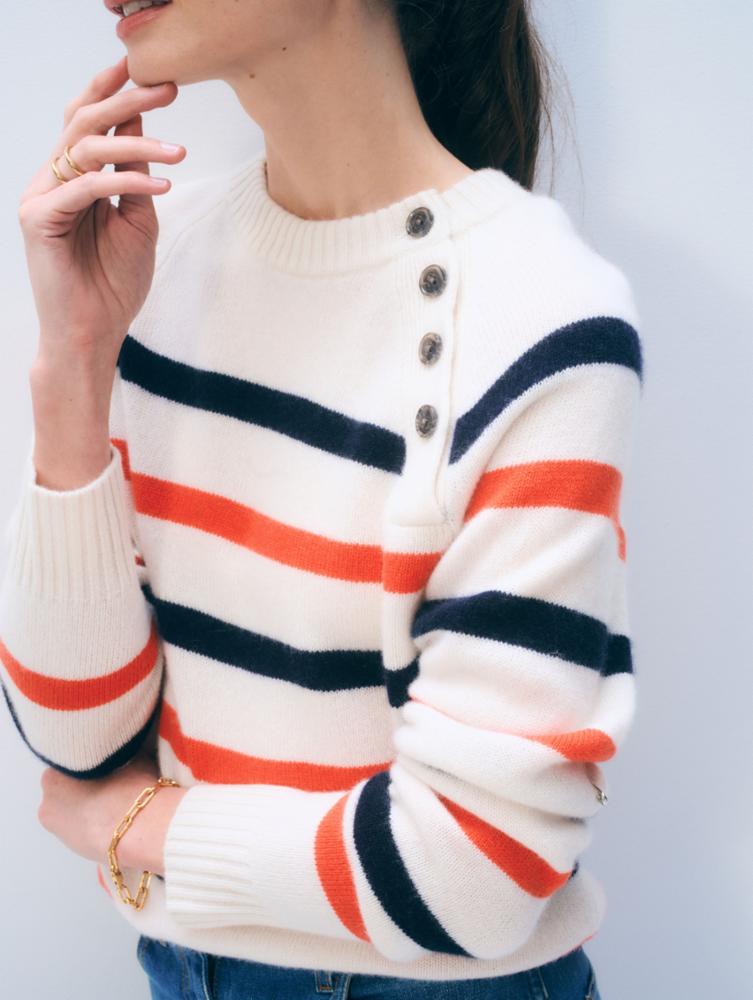 CASHMERE STRIPED SWEATER