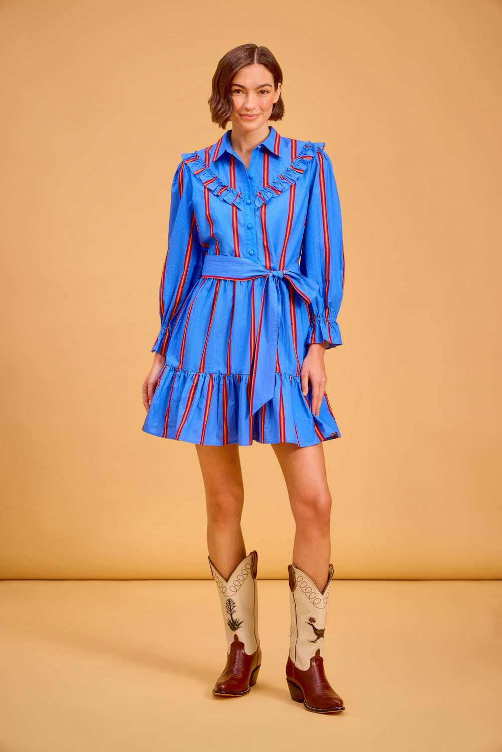 Dale Dress, Ledger Stripe