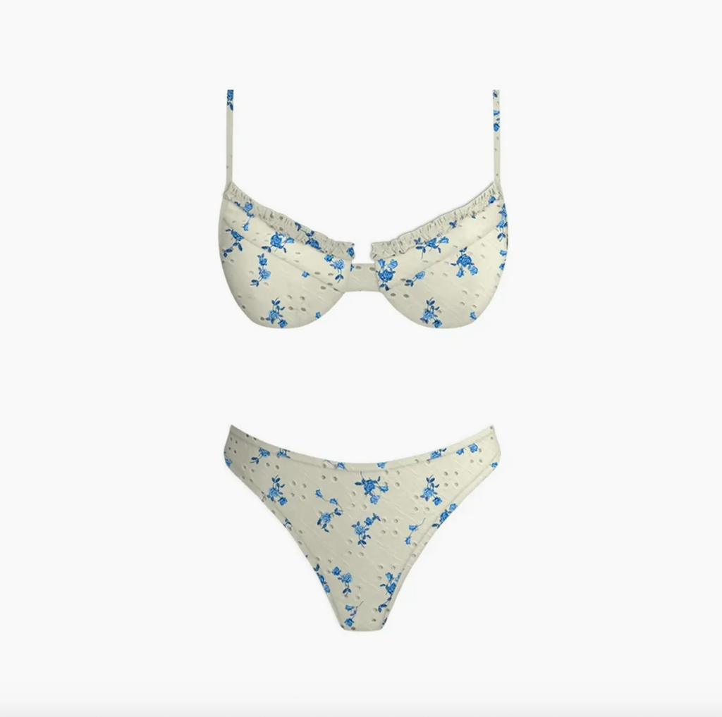 Surfside Bikini Set in White Eyelet