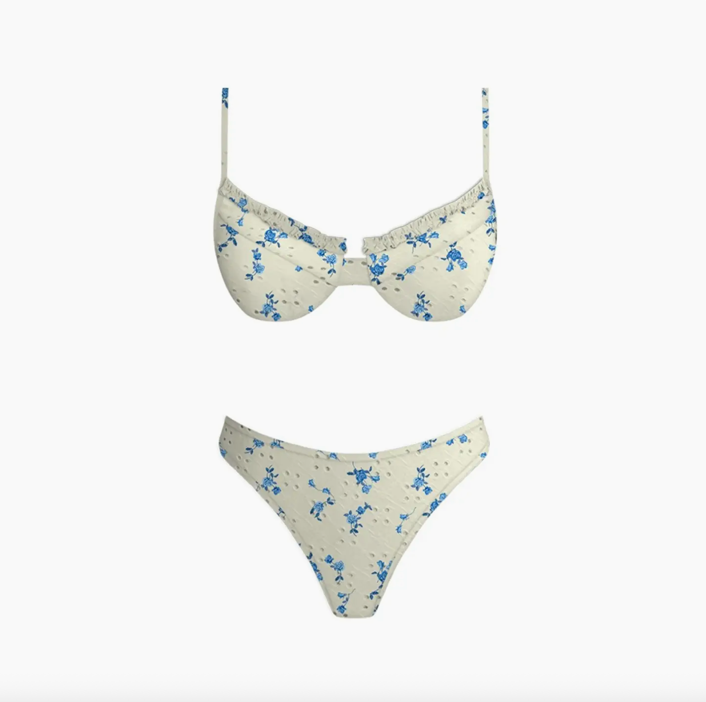 Surfside Bikini Set in White Eyelet