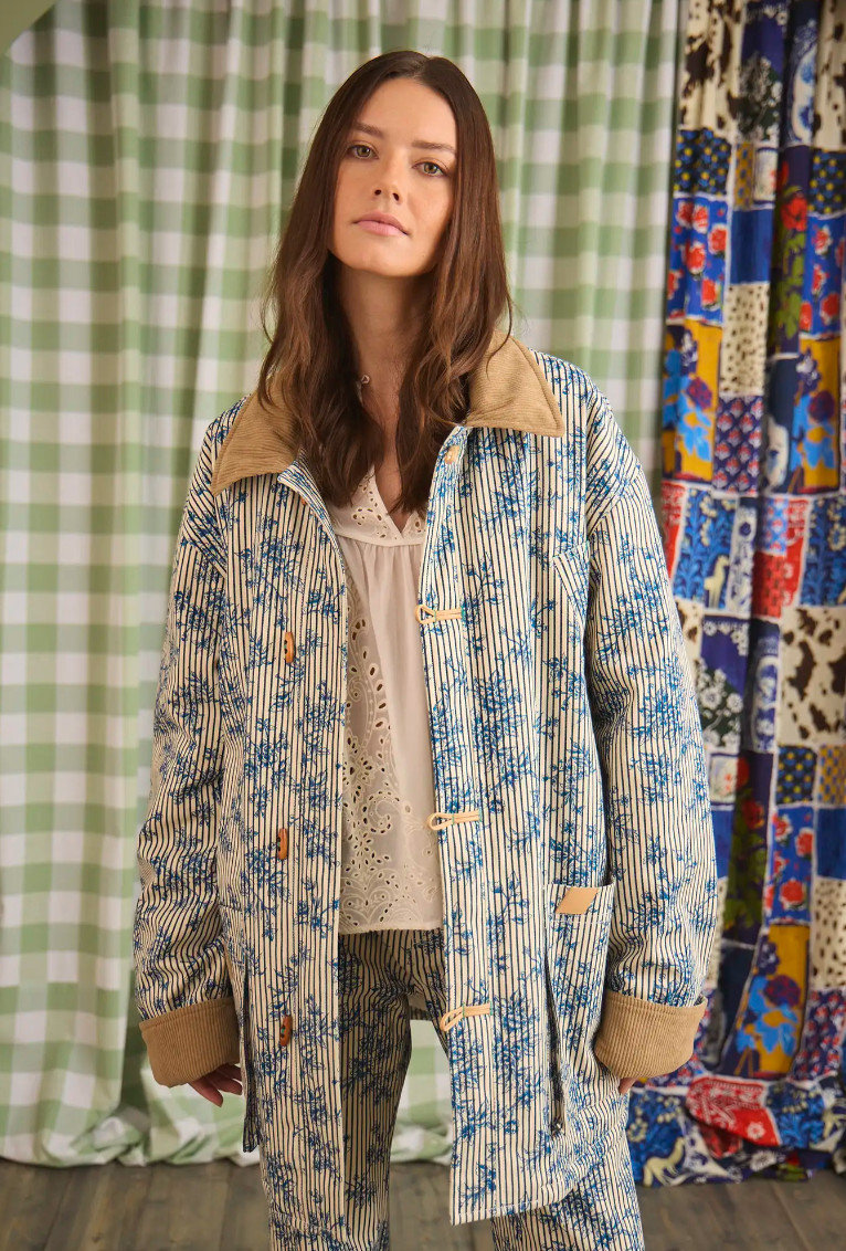 Hunter Bell Barn Jacket in Cornflower Toile